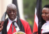 Justice Aggrey Muchelule Appointed Principal Judge of COMESA Court of Justice Court of Appeal Judge Aggrey Muchelule during his swearing in at State House, Nairobi, September 14, 2022. Photo PCS