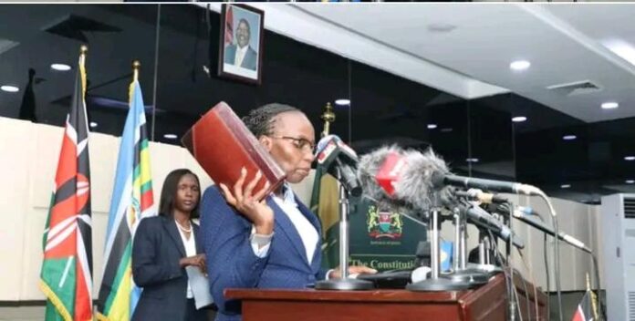 Faith Odhiambo sworn in1