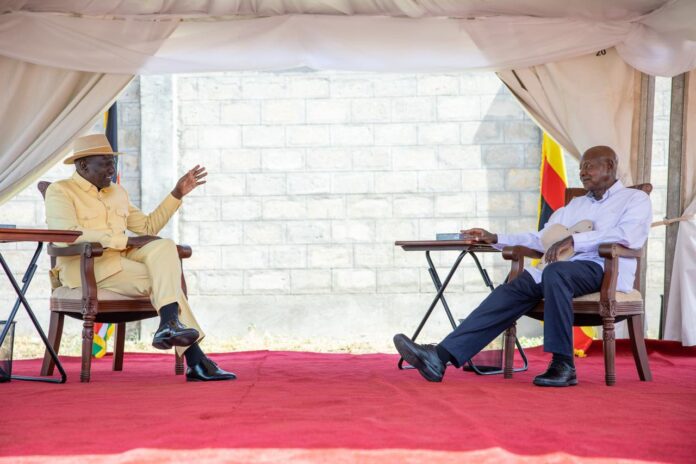 Ruto with Museveni