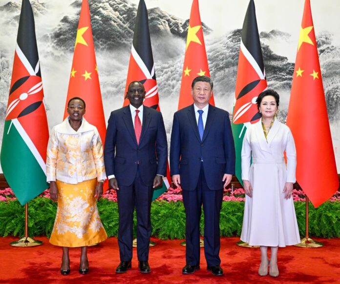 Ruto with President Xi Jinping