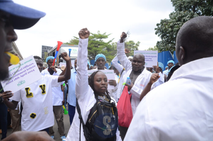 Nairobi Clinical Officers Protest, Demand CS Duale Sign Long-Delayed Welfare Agreement