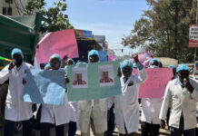 MTRH Staff Storm Eldoret Police Station, Demand Justice For Slain Colleague MTRH Staff Storm Eldoret Police Station, Demand Justice For Slain Colleague