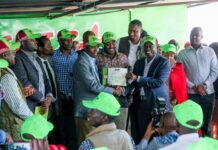 UDA Holds Firm as Gachagua Admits Tough Fight in Emurua Dikir Rigathi Gachagua unveil DCP Emurua Dikirr candidate