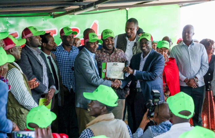 Rigathi Gachagua unveil DCP Emurua Dikirr candidate