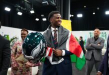Weru Makes History As First Kenyan To Sign NFL’s Philadelphia Eagles