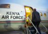 Kithure Kindiki Heads to Uganda to Represent Ruto at Museveni Swearing-in Kithure Kindiki boarding plane to attend Museveni swearing-in