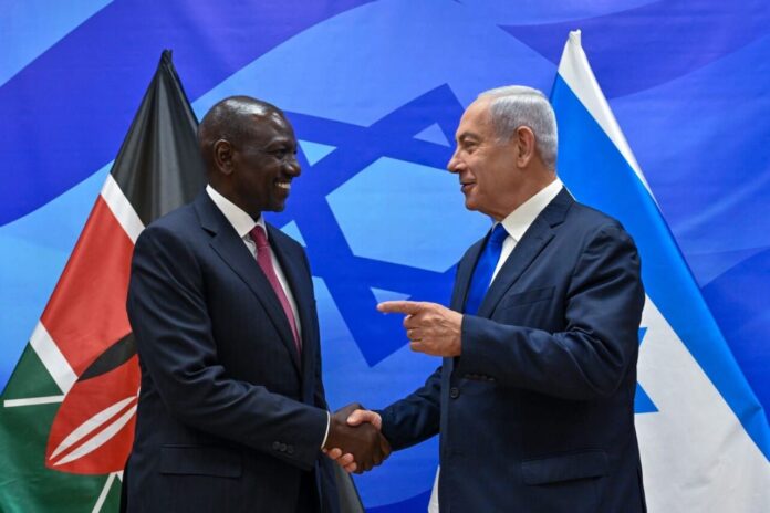 Ruto Natenyahu Ruto with Israel PM Benjamin Natenyahu