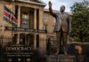 Nairobi MCAs Clear Raila Monument at Supreme Court Roundabout