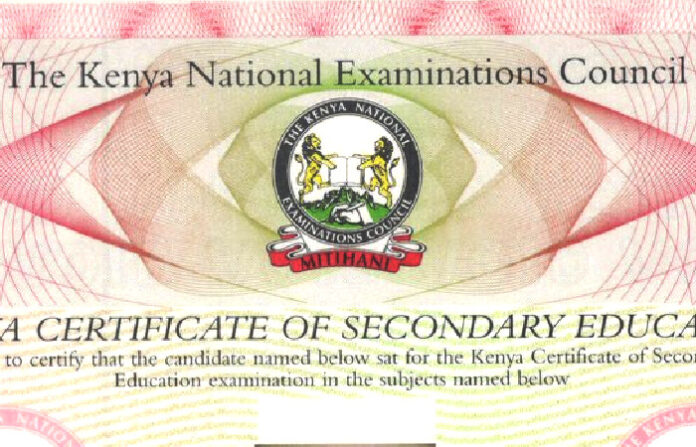 KCSE and KCPE Certificates