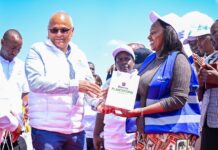 Over 15,000 Vulnerable Households Enrolled Into SHA Through NG-CDF Partnerships Principal Secretary for Public Health and Professional Standards Mary Muthoni