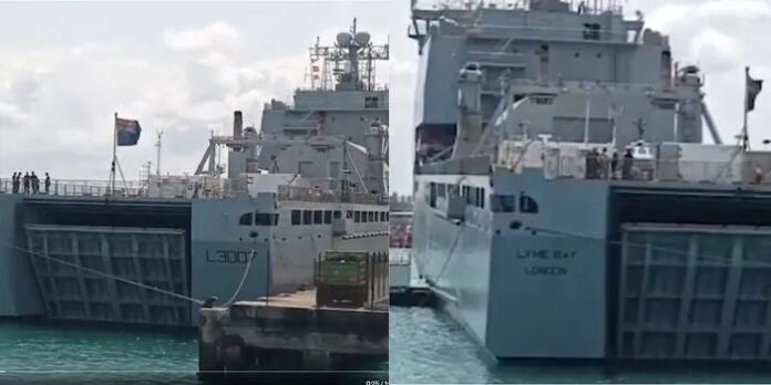 British military vessel