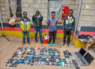 Police Recover 132 Stolen Phones, Arrest Four Suspects in Kayole Crackdown
