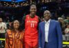 Ruto, Rachel Join Kenyan-Born WNBA Star Madina Okot for Special New York Match Madina Okot Ruto