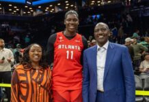 Ruto, Rachel Join Kenyan-Born WNBA Star Madina Okot for Special New York Match Madina Okot Ruto