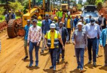 Kindiki Inspects Ongoing Tarmacking of Mung’etho-Thuthwa-Gathugu-Gakiti Road in Nyeri