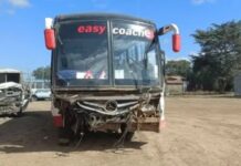 Five killed as Easy Coach bus collides head-on with car along Gilgil-Nakuru Highway Easy Coach accident