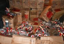 Suspects Abandon Running Car After Police Chase in Trans Nzoia, 816 Alcohol Bottles Recovered