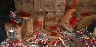 Suspects Abandon Running Car After Police Chase in Trans Nzoia, 816 Alcohol Bottles Recovered