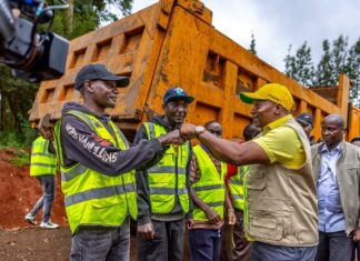 Kindiki Inspects Sh2 Billion Road Project in Kirinyaga
