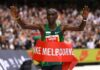 Ruto Celebrates Kipchoge After Record-Breaking Melbourne Marathon Win