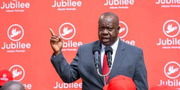 image Jubilee Gives Ngunjiri Wambugu 7 Days to Explain Conduct or Face Expulsion